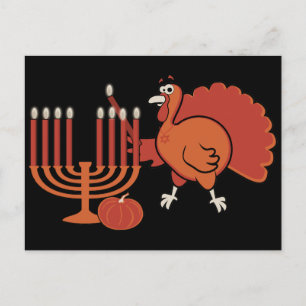 Festive 'Thanksgivukkah' Postcard