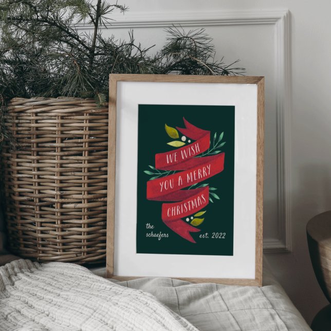 Festive Tidings | Personalised Christmas Holiday Poster (Creator Uploaded)