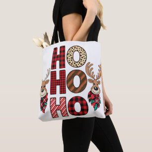 "Festive Tote Bags with Candy Cane