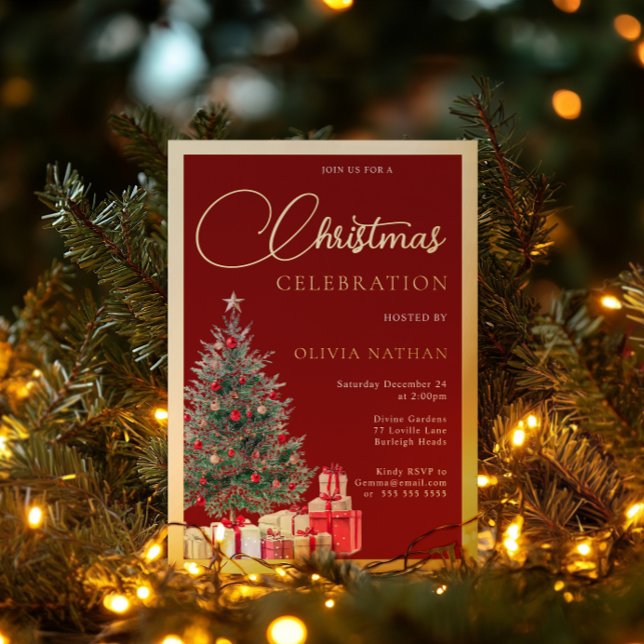Festive Tree Family Office Christmas Party Gold (Creator Uploaded)