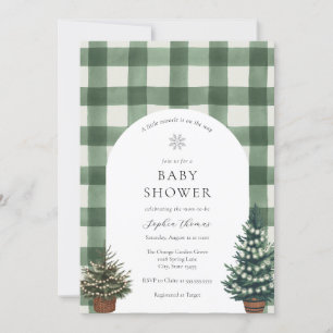Festive Tree Gender Neutral Baby Shower Arch Invitation