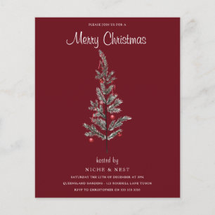Festive Tree Holiday Christmas Party Invitation