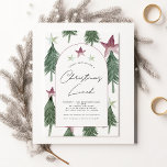 Festive Trees Arch Christmas Lunch Office Party Invitation<br><div class="desc">This design measures 5 x 7 inches/  12.7 x 17.8 cm and is perfect for invitations.</div>