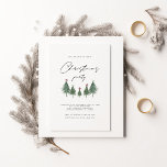 Festive Trees Christmas Party invitation<br><div class="desc">This design measures 5 x 7 inches/  12.7 x 17.8 cm and is perfect for invitations.</div>