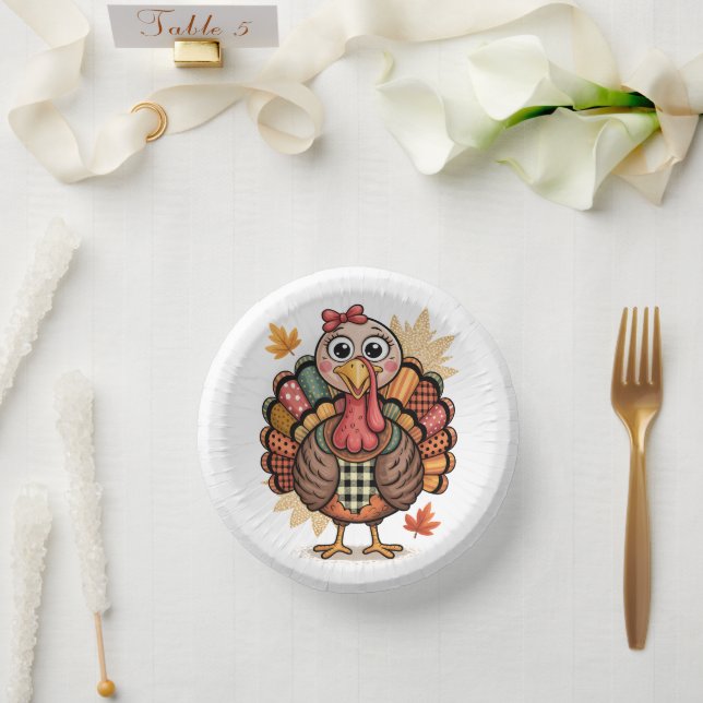 Festive Turkey Paper Plate (Wedding)