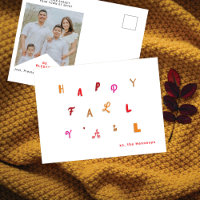 Festive Type Photo "Happy Fall Y'all" Fall Colours