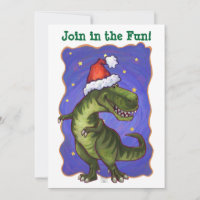 Festive Tyrannosaurus Dino Christmas