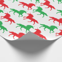 Festive Unicorn Wrapping Paper