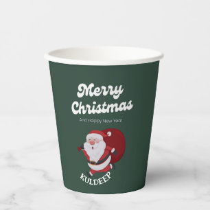 "Festive Vibes: Christmas & New Year Cheer" Paper Cups