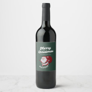 "Festive Vibes: Christmas & New Year Cheer" Wine Label