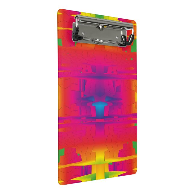 Festive Vibrant Colour Indian Pattern  Mini Clipboard (Angled)