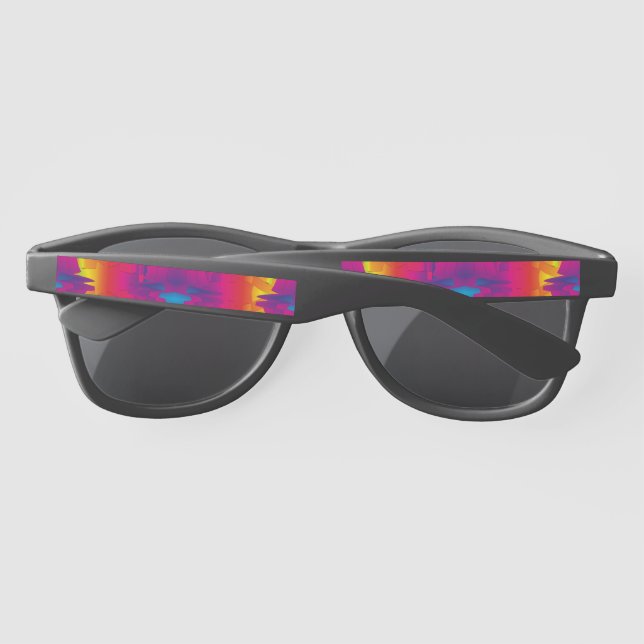 Festive Vibrant Colour Indian Pattern  Sunglasses (Back)