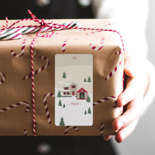 Festive Vintage Christmas Tree Farm To From