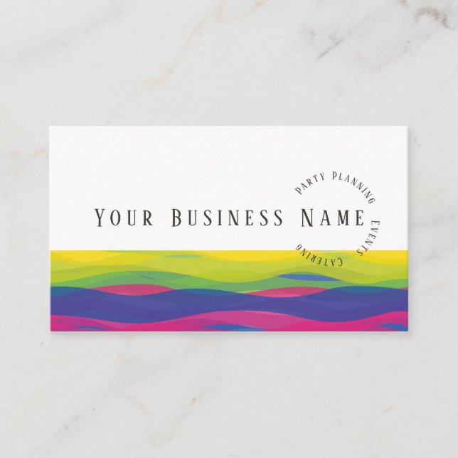 Festive Waves Business Card 2 (Front)