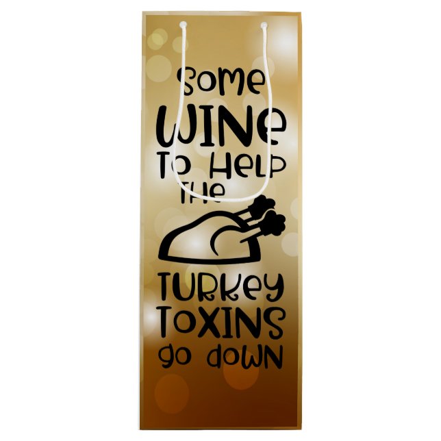 Festive Wine Tote Wine Gift Bag (Front)