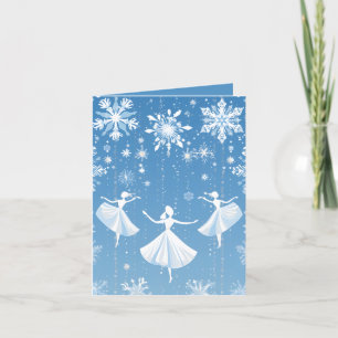Festive Winter Ballet add message Holiday Card