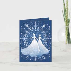 Festive Winter Ballet add message  Holiday Card