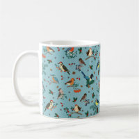 Festive Winter Birds Christmas Pattern