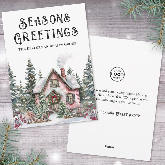 Festive Winter Business Christmas Holiday Card (Festive Winter Business Christmas Holiday Card)