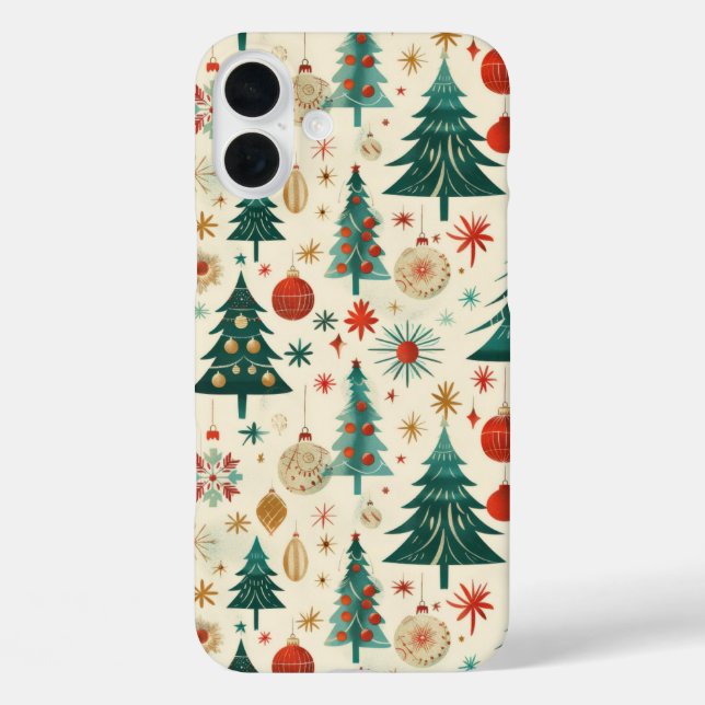 Festive Winter Holidays Pattern Case-Mate iPhone Case (Back)