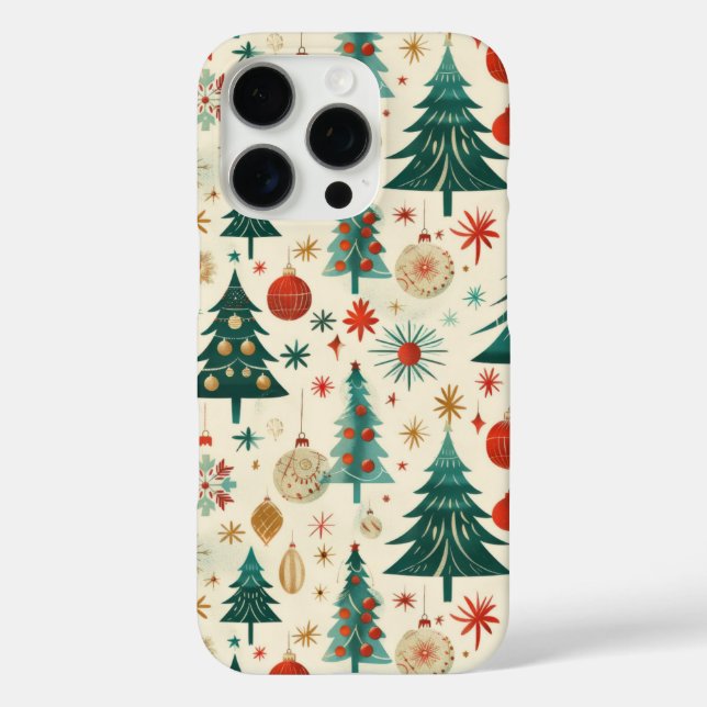 Festive Winter Holidays Pattern Case-Mate iPhone Case (Back)