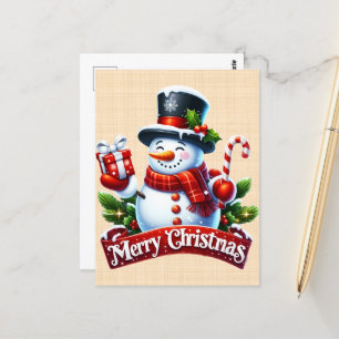 Festive Winter Joy Postcard