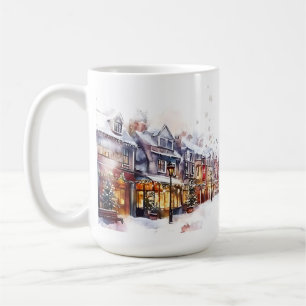 Festive Winter Street Coffee Mug