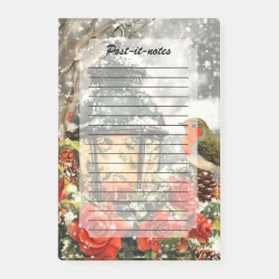 Festive Winter Wonderland Scene Post-it Notes