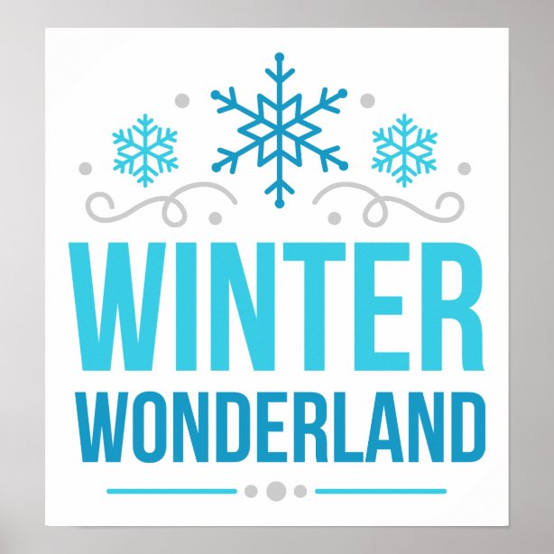 Winter Wonderland Posters & Prints Zazzle UK