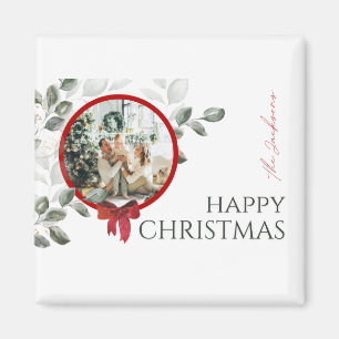 Festive Wishes Christmas Card Magnet