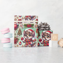 Festive Wolfman Wrapping Paper