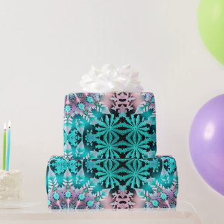 Festive Wrap Wonderland 'Tie-Dyed Snowflakes' Wrapping Paper