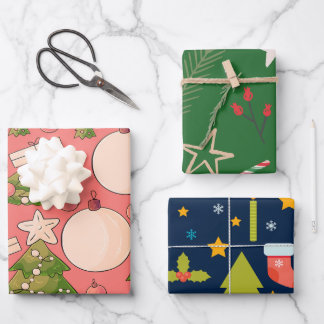 Festive Wraps for Happy Moments Wrapping Paper Sheet