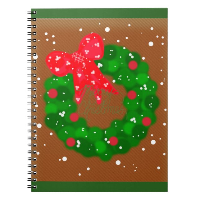Festive Wreath Notebook (Front)
