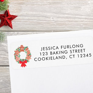 Festive Wreath Return Address