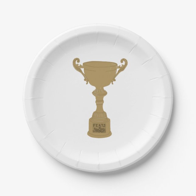 Festivus Feats of Strength Paper Plate (Front)