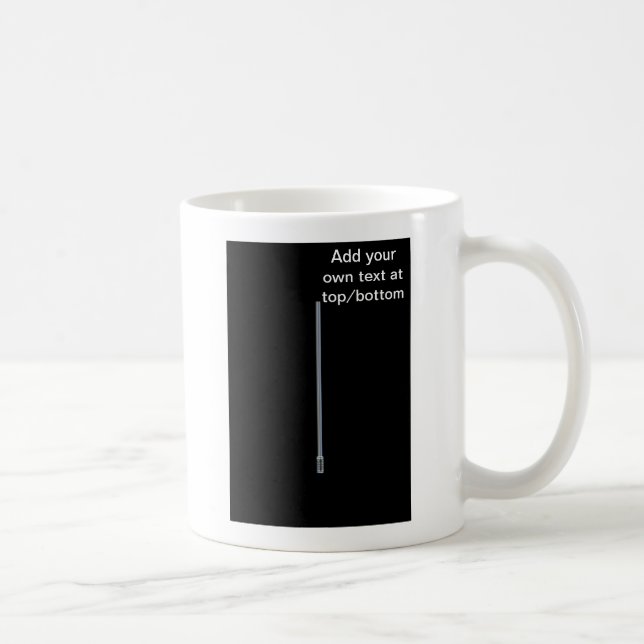 Festivus pole Add your own text funny humourous Coffee Mug (Right)