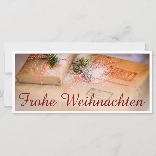 Festliche Geschenke als Weihnachtsmotiv (Front)