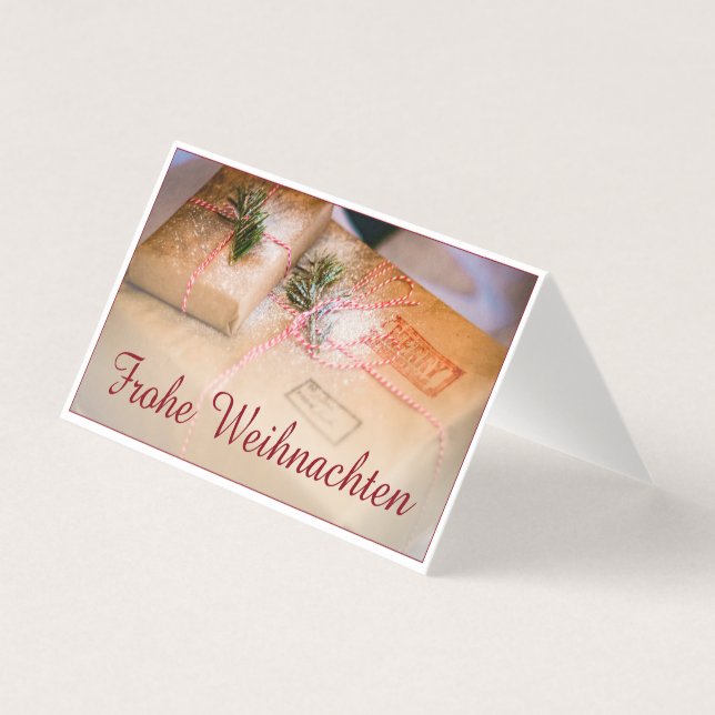 Festliche Geschenke als Weihnachtsmotiv (Front)