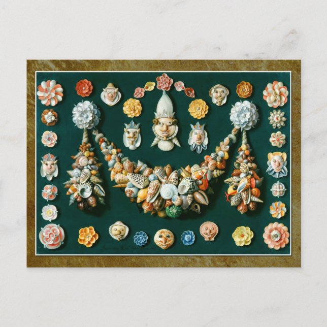 Festoons, Shell Masks and Rosettes Postcard (Front)