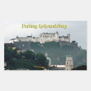 Festung Hohensalzburg, Salzburg Austria Rectangular Sticker