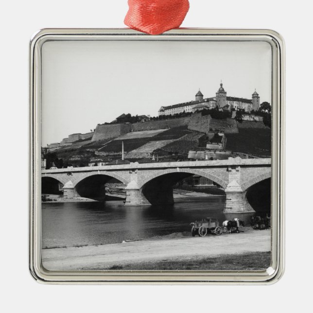 Festung Marienberg Fortress Metal Tree Decoration (Front)