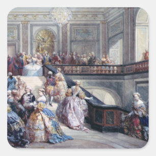 Fete at the Chateau de Versailles Square Sticker