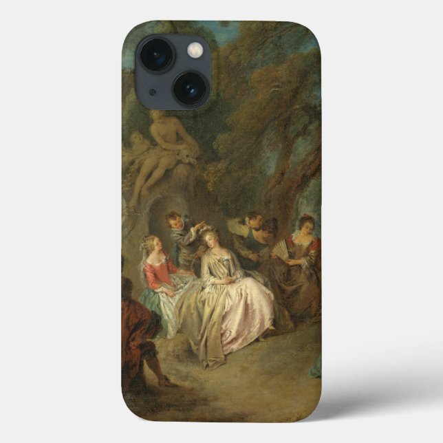 Fête Champêtre, c. 1730 (oil on canvas) Case-Mate iPhone Case (Back)