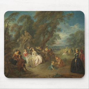 Fête Champêtre, c. 1730 (oil on canvas) Mouse Mat