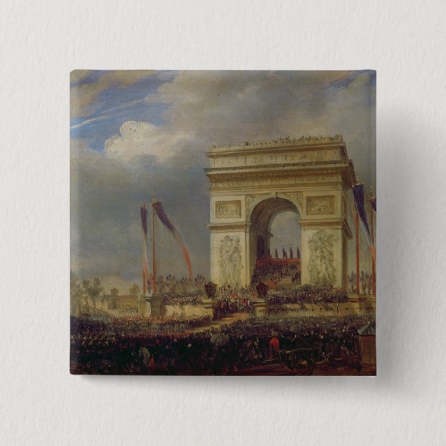 Fete de la Fraternite at the Arc de Triomphe 15 Cm Square Badge (Front)
