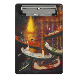 Fete on the Lake by Florine Stettheimer Mini Clipboard