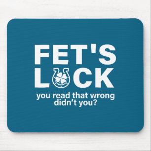 Fet's Luck St Patricks Irish Illustration Mouse Mat