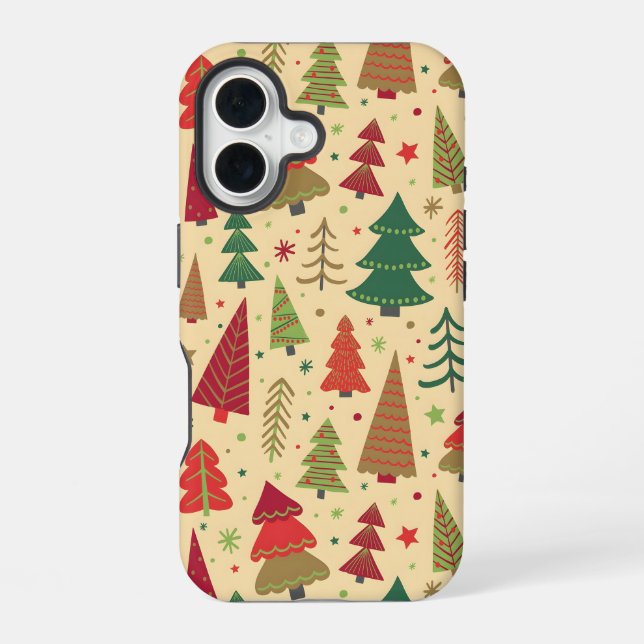 Fetstive Christmas tree iPhone case (Back)