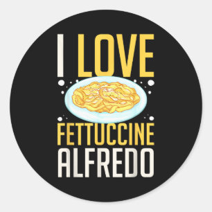 Fettuccine Alo Chicken Sauce Recipes Vegan Pasta  Classic Round Sticker